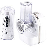 Rosenstein & Söhne 3in1 Dessert-Maker, Gemüse-Reibe & Saftpresse (Versandrückläufer) Rosenstein & Söhne 3in1-Küchenmaschinen: Dessert-Maker, Gemüse-Reiben & Saftpressen