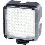 Somikon Foto- und Videoleuchte mit 64 Tageslicht-LEDs, 4,5 W, 480 lm Somikon LED-Foto- & Videoleuchten