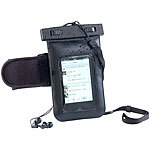 Somikon Wasserdichte Smartphone-Tasche mit Kopfhörer-Eingang bis 3,5 Zoll Somikon Wasserdichte Schutzhüllen für Smartphones, MP3-Players & Kameras