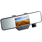 NavGear HD-Rückspiegel-Dashcam & Freisprecheinrichtung mit Bluetooth, G-Sensor NavGear Rückspiegel-Dashcams