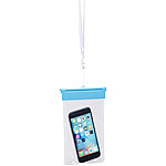Somikon Wasserdichte Universal-Tasche für iPhone & Smartphone bis 15,7 cm/6,2" Somikon Wasserdichte Taschen für iPhones & Smartphones