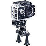 Somikon HD-Action-Cam DV-1212 V2 mit Unterwasser-Gehäuse, IP68, bis 30 m Somikon Action-Cams HD mit Webcam-Funktion