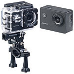 Somikon HD-Action-Cam DV-1212 V2 mit Unterwasser-Gehäuse, IP68, bis 30 m Somikon Action-Cams HD