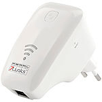 7links WLAN-Repeater WLR-360.wps mit Access Point, WPS und 300 MBit/s 7links WLAN-Repeater