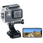 Somikon 4K-Action-Cam mit UHD-Video bei 24 fps, 16-MP-Sony-Sensor, IP68, WLAN Somikon UHD-Action-Cams
