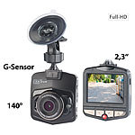 NavGear Full-HD-Dashcam MDV-2750 mit G-Sensor, 2,3"-Display (5,8 cm) NavGear Dashcams mit G-Sensor (Full HD)