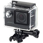 Somikon Einsteiger-4K-Action-Cam, WLAN Full HD (60 fps) mit Unterwassergehäuse Somikon UHD-Action-Cams