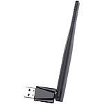 7links Mini-USB-WLAN-Stick WS-335.at mit externer Antenne, 300 Mbit/s, WPS 7links WLAN-USB-Sticks mit Antennen