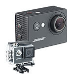 Somikon HD-Action-Cam DV-1212 mit 720p-Auflösung, Unterwasser-Gehäuse, IP68 Somikon Action-Cams HD