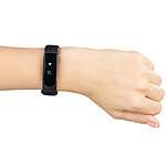 newgen medicals Fitness-Armband V4, XL-Touch-Display, Nachrichten, dyn. Herzfreq, IP67 newgen medicals Fitness-Armbänder mit Herzfrequenz-Messung und Nachrichtenanzeige