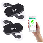 newgen medicals 2er-Set 2in1-Akku-Stimulator, EMS & Massage, Bluetooth, App-Steuerung newgen medicals App-gesteuerte Massage-Elektrostimulationsgeräte