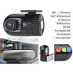 NavGear Mini-HD-Dashcam MDV-1600.av mit G-Sensor (Versandrückläufer) NavGear WiFi-HD-Dashcams mit G-Sensoren