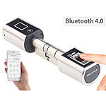 VisorTech Elektronischer Tür-Schließzylinder mit Fingerprint-Scanner & Bluetooth VisorTech Elektronischer Tür-Schließzylinder mit Fingerabdruck-Sensor