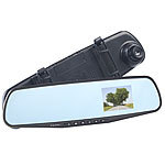 NavGear Rückspiegel-Dashcam mit Bewegungserkennung und 7,1-cm-Display (2,8") NavGear HD-Rückspiegel-Dashcams