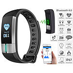 newgen medicals Fitness-Armband, Blutdruck-& Herzfrequenz-Anzeige (Versandrückläufer) newgen medicals Fitness-Armbänder mit Blutdruck-Anzeige und EKG-Aufzeichnung