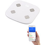 newgen medicals 8in1-Körperanalysewaage mit WLAN und App, bis 155 kg, für Apple Health newgen medicals WLAN-Körperanalysewaagen