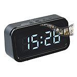 OctaCam 4in1-Tischuhr mit Full-HD-Kamera, Wecker, Thermometer, Nachtsicht, PIR OctaCam Tischuhren mit Full-HD-Kameras