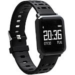 newgen medicals Fitness-Uhr mit Blutdruck- & Herzfrequenz-Anzeige, Bluetooth 4.0, IP68 newgen medicals Fitness-Armband mit Blutdruck- und Herzfrequenz-Anzeigen, Bluetooth