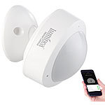 Luminea Home Control WLAN-PIR-Bewegungsmelder mit App für weltweite Benachrichtigung Luminea Home Control WLAN-PIR-Bewegungsmelder mit weltweiter Benachrichtigung per App