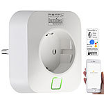 Luminea Home Control WLAN-Steckdose mit App, 16 A, für Amazon Alexa & Google Assistant Luminea Home Control WLAN-Steckdosen
