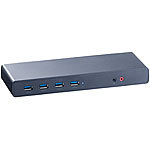 Xystec USB-C-Dockingstation mit USB 3.1, DisplayPort, HDMI & Dual-4K-Support Xystec Universal-Dockingstationen mit USB-C für Computer