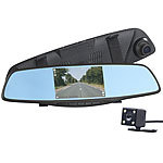 NavGear Full-HD-Rückspiegel-Dashcam mit Rückfahrkamera und Nachtsicht-Modus NavGear HD-Rückspiegel-Dashcams mit Nachtsicht-Rückfahrkamera