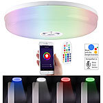 Luminea Home Control RGBW-LED-Deckenleuchte, kompatibel mit Amazon Alexa & Google Assistant Luminea Home Control RGBW-LED-Deckenleuchten, kompatibel mit Amazon Alexa & Google Assistant