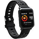 newgen medicals Fitness-Uhr, Blutdruck- & Herzfrequenz, Farbdisplay, Bluetooth, Metall newgen medicals Fitness-Armbänder mit Blutdruck-Messungen und Bluetooth
