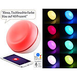 Luminea Home Control WLAN-LED-Stimmungsleuchte, WLAN (Alexa & Google) 5 Watt, 200 Lumen Luminea Home Control WLAN-LED-Stimmungsleuchten