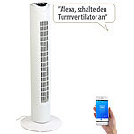 Sichler Haushaltsgeräte Turmventilator mit WLAN & App, für Amazon Alexa & Google Assistant Sichler Haushaltsgeräte Turmventilatoren kompatibel mit Amazon Alexa und Google Assistant