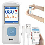 newgen medicals Mobiles EKG-Messgerät mit Bluetooth, App & PC-Software newgen medicals Mobile EKG-Geräte