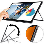 auvisio Mobiler Full-HD-IPS-Touchscreen mit 39,6 cm / 15,6", Versandrückläufer auvisio Mobile IPS-Touchscreen-Monitore