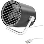 PEARL Mini-USB-Tischventilator im Turbinen-Design, Doppelrotor für 2 Stufen PEARL Mini-USB-Tischventilatoren, Vollmetall