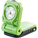 AGT Professional Akku-LED-Baulampe AW-18.bl, 300 lm, klappbar, 18 V (ohne Akku) AGT Professional Akku-LED-Baulampen