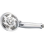 newgen medicals 6in1-Multifunktions-XL-Duschkopf DK-112.mul mit 77 Anti-Kalk-Düsen newgen medicals Multifunktions Handbrausen, verchromt