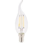 Luminea LED-Filament-Kerze, E14, A+, 4 Watt, 470 Lumen, 360°, warmweiß, Ba35 Luminea LED-Filament-Kerzen E14 (warmweiß)