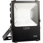 Luminea Wetterfester LED-Fluter, 150 W, 10.500 lm, IP65, 6.500K tageslichtweiß Luminea Wetterfeste LED-Power-Fluter (tageslichtweiß)