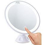 Sichler Beauty Saugnapf-Kosmetikspiegel mit LED-Licht und Akku, 5-fache Vergrößerung Sichler Beauty Saugnapf-Kosmetikspiegel mit LED-Licht