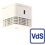VisorTech Mini-Design-Rauchwarnmelder mit 10-Jahres-Batterie, VdS-zertifiziert VisorTech Mini-Rauchmelder