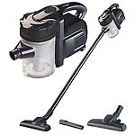 Sichler Haushaltsgeräte 2in1-Zyklon-Hand- & Boden-Staubsauger mit 2 Aufsätzen, 600 W, 230 V Sichler Haushaltsgeräte Zyklon Elektro Handstaubsauger