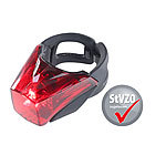 KryoLights LED-Fahrradrücklicht mit Batteriebetrieb, zugelassen nach StVZO, IPX4 KryoLights LED-Fahrrad-Rücklichter, StVZO zugelassen