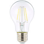 Luminea LED-Filament-Birne, A60, E27, 470 lm, 4 W, 360°, 6.500 K Luminea LED-Filament-Tropfen E27 (tageslichtweiß)