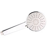 BadeStern Wasserspar-Duschkopf mit 61 Antikalk-Düsen und 3 Strahl-Arten BadeStern Handbrausen