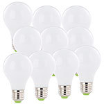 Lunartec SMD-LED-Lampe E27, 360°, 8 Watt, 750 Lumen, tageslichtweiß, 10er-Set Lunartec LED-Tropfen E27 (tageslichtweiß)