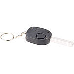VisorTech Personenalarm im Autoschlüssel-Design mit 110-dB-Sirene und Mini-Kuli VisorTech Taschenalarme