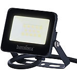 Luminea Wetterfester Mini-LED-Fluter, 10 W, 945 lm, IP65, 3.000 K, warmweiß Luminea Wasserfeste LED-Fluter (warmweiß)