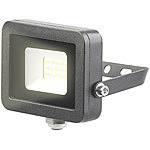 Luminea Wetterfester Mini-LED-Fluter, 10 W, 900 lm, IP65, 3.000 K, warmweiß Luminea Wasserfeste LED-Fluter (warmweiß)