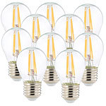 Luminea LED-Filament-Tropfen, G45, E27, 470 lm, 4 W, 360°, 2.700 K, 10er-Set Luminea LED-Filament-Tropfen E27 (warmweiß)