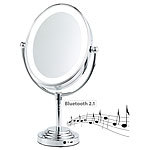 Sichler Beauty XL-LED-Kosmetikspiegel, Akku, Bluetooth-Lautsprecher, 1x / 5x Vergröß. Sichler Beauty