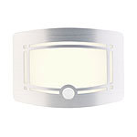 Lunartec 2-stufige Akku-LED-Wandleuchte, Bewegungs- & Lichtsensor, 40 lm Lunartec Akku-LED-Wandleuchten mit Bewegungs- und Lichtsensoren